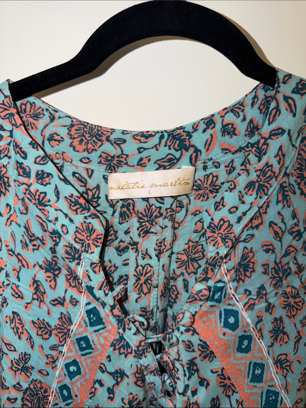 Natalie Martin Fiore Maxi Seafoam Dress - Picture 5 of 6